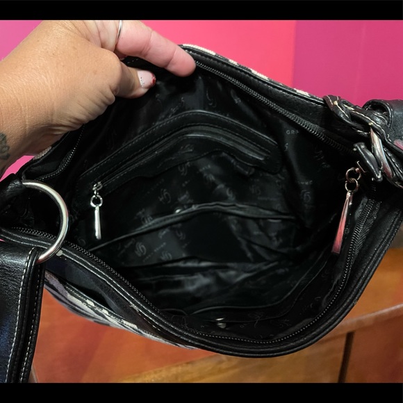 Grace Adele Zebra striped crossbody. NWOT - Picture 3 of 5